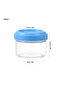 35ml clear plastic condiment jars with swing lids (8 jars per pack) - 2