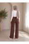 High Waist Modal Fabric Hijab Palazzo Pants - 3