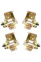 Four folding table legs, folding support frame, self-locking hinges, folding hinge hardware for workbenches, folding legs, folding locking extensions