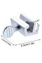 Sliding window locks, 12-pack, with key, for security locks on adjustable windows, silver. - 2