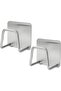 2-pack adhesive stainless steel sponge racks for kitchen sinks – Kitchen storage rack (silver)