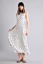 Crew Neck Polka Dot Poplin Sleeveless Midi Ecru Dress F8241Ax26Sp - 2