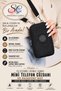 Women's Waterproof Crinkle Fabric Mini Phone Bag Cross Shoulder and Passport Bag - 3