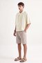 Relaxed Shirt with Yellow Closure Detail - 2