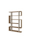 6 Tier Mito Bookcase - 25.5x161x108.5cm (Brown/Beige) - M.KT.02.13160.9 - 4