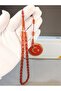 Dried Rose Color Fire Amber Prayers Beads