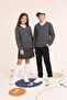 Unisex Children's Winter V-Neck Fleece School Sweatshirt