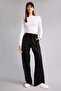Straight Fit Stretchy Waisted Basic Sweatpants - Black