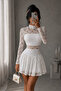 Lace Detailed Mini Dress with Shorts
