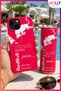 Neon Pink the Peach Edition Patterned Velvet Inside Silicone Case for iPhone 15 - 2