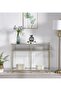 Luxe Champagne Metal Console - 5