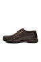 Men's Brown Genuine Leather Perforated Breathable Comfortable Sole Lace-Up Casual Shoes Sensitive 3606-1 m - 4