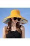 Women's Summer Reversible Floral Bucket Hat - Foldable Travel Sun Cap with Wire Trim - Yellow - 3