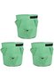 Light green strawberry growing bags. 7 gallons. 6 openings. for flowers and vegetables. Indoor/Outdoor. 3-pc set. Medium 30x35 cm (26 liters) - 2