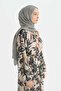 Cotton Naia Blend Natural Shawl - Gray - 2