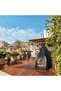 Outdoor hanging chair cover, 210D Oxford cloth, waterproof, UV resistant, and cold-resistant, with zipper, 190x115 cm. - 2