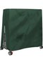 Waterproof and dustproof outdoor ping pong table cover, dimensions 165x70x185 cm, suitable for home and garden use as a green furniture cover.