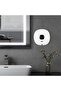 Wall-mounted, automatic plastic soap dispenser with motorized sensor and bathroom/kitchen time display (white) - 2