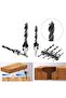 7-Piece Set of 5-flute countersunk high-speed steel drill bits - wood milling cutters - wood drill bits for beveling wood - sizes 3-10 mm - 2