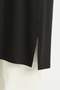 Plus Size Basic Combed Cotton Tunic - Black - 3
