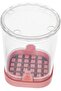 Multifunctional Vegetable Slicer Tomato Slicer Electric Stainless Steel Easy-to-Clean Cutting and Dicing Tool, pink