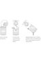 Automatic foam soap dispenser with temperature control, contactless refillable foam soap dispenser, electric automatic soap dispensing pump (white) - 2