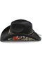 Unisex straw hats, embroidered cowboy hats, suitable for cowboys and cowgirls. - 2