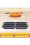 Hot dog bun mold (with oil brush), 6-slot French bread mold - 2