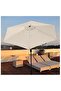Replacement umbrella cover for 6-ribbed parasols - 3 meters - Waterproof - UV resistant - White (canopy only) - 2