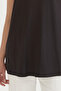 Sleeveless Combed Cotton Underwear - Black - 3