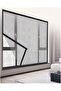 110x110cm Universal Window Fly Screen Netting, Reusable Self-Adhesive Velcro Mesh, Anti-Mosquito Insect Catcher Bird Net for Balcony (Black) - 3