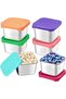6-Pack 6 oz Stainless Steel Airtight Snack Containers, Mini Leak-Proof Easy-Open Stackable Food Jars