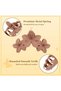 4-piece women's flower hair clip, large matte finish, thick hair clip, non-slip, strong hold, girl's large hair clip, chin clip - 4