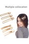 30 crocodile hair clips, duckbill hair clips, flat hair clips, women's hair clips, gold crocodile hair clips, flat metal hair clips - 3
