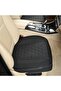 Front car seat covers – PU leather – padded design – non-slip bottom with storage pocket – universal – quick installation – one-piece – black - 5