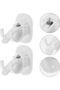 Adjustable Curtain Rod Bracket Fixtures - White - 5