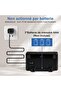 Digital Alarm Clock XL, modern desktop clock, temperature & humidity, 16x10cm large LED, black - 2
