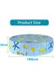 Pool Cover Tarpaulin - Round Waterproof & Tear-Resistant Outdoor Cover with Drawstring - Prevents Leaves & Debris - Blue - 160 x 30 cm - 2