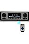 Car Radio Bluetooth 5.0, 1 DIN Car Radio Hands-free, Suitable for 9-12V Car FM, Supports 2 USB/AUX/SD/TF/MP3, iOS/Android Support