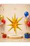 Gold 3D Decorative Star Ornament 27 Inch 70 cm Hangable Party Decor Birthday Christmas Baby Shower Ornament