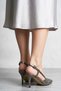 Nadia Women's Evening Dress Heeled Shoes with Nickel Stones - 5