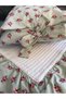 100% Cotton Mother's Bedding Set Baby Pique (80X120 with Ruffles 95X130) Duvet Cover (80X120) Sheet (120X150) Pillowcase (35X45) (Oeko-Tex Certified) Full Set - 3