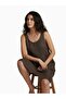 Women's Muslin Linen Sleeveless Above-Knee Dress with Side Pockets Comfortable Fit - 4