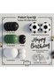 Football Concept Balloon Set of 65, Football Foil Balloon, Black Happy Birthday Writing - 3