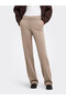 Onlpoptrash Mw Straıght Pnt Noos Beige Women's Trousers 15341829