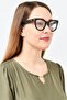 Women VJC004 Aviator Eyeglasses, Black - 2