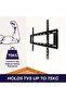 TV Wall Mount 32-85 Inches Ultra Strong Slim Fixed TV Bracket Heavy Duty Ultra Super Strong 50KG TV Wall Mount with Wall Fixing Kit TV LED LCD OLED and Plasma - 3