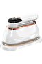 Portable 2-in-1 Manual Steam Iron, 1200W with 20s Rapid Heating, 180° Rotating Handle, LCD Display