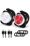 Rechargeable USB front and rear bicycle light set with 4 brightness modes, waterproof and shockproof