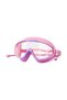 4-piece waterproof high-definition children's swimming goggles and snorkeling gear set, suitable for children aged 6-14 - Pink